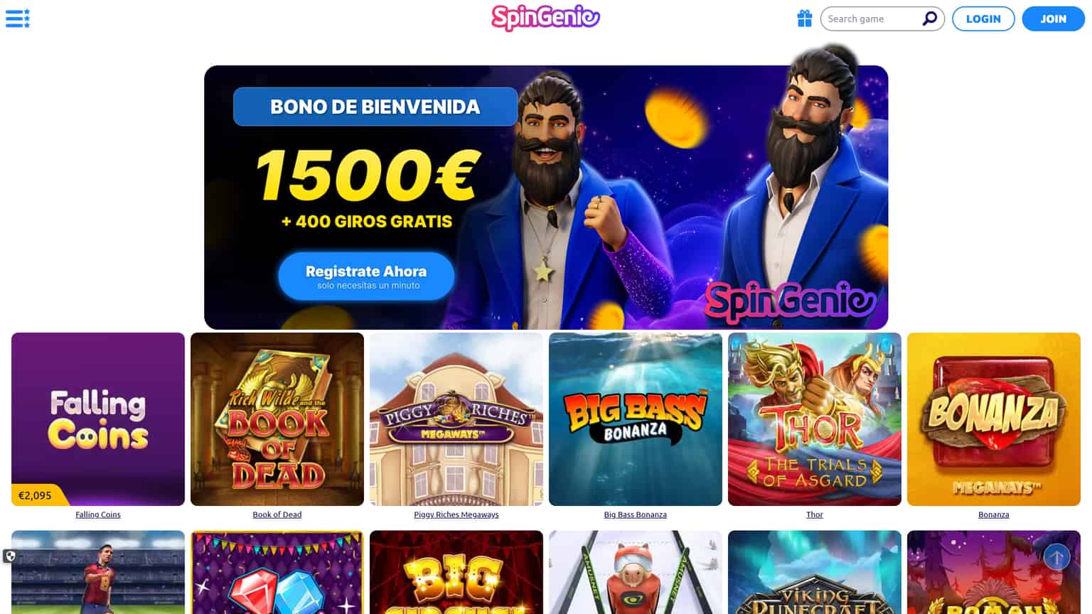 Experiencia Spin Genie